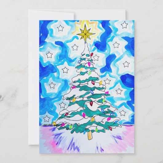 Kerstboom Kaart (Voorkant)