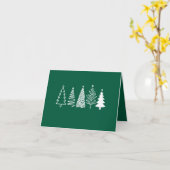 kerstboom kaart (Gele Bloem)