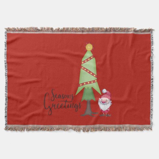 Kerstboom & Kabouter Deken (Voorkant)