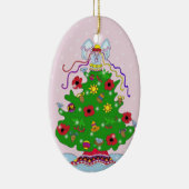 kerstboom keramisch ornament (Rechts)