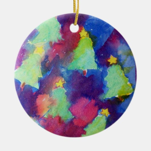 KERSTBOOM KERAMISCH ORNAMENT (Voorkant)