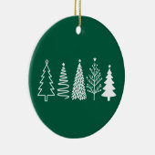 kerstboom keramisch ornament (Rechts)