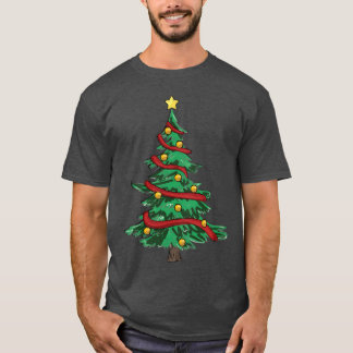 Kerstboom Kerst vintage T-shirt