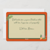  kerstboom kerstcadeaubonen winter feestdagenkaart (Achterkant)