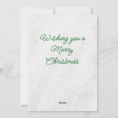 Kerstboom kerstkaart handgetekend (Achterkant)