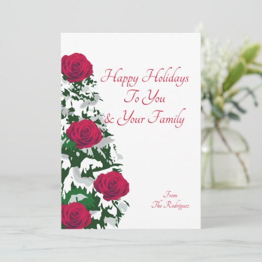 KERSTBOOM KERSTKAART KAART (Staand voorkant)