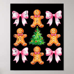 Kerstboom Kerstmannetje Boog Patroon Kerstmis Gi Poster