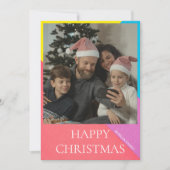 Kerstboom | Kerstvakantie fotokaart Kaart (Voorkant)