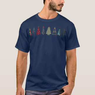 Kerstboom kerstvibes december t-shirt