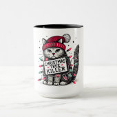 kerstboom killer cat mok (Midden)