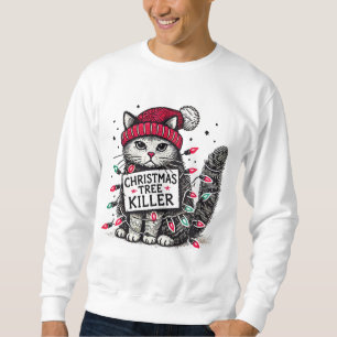 kerstboom killer cat trui