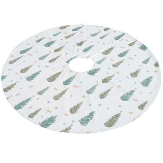 Kerstboom Kleden Fleece Kerstboom Rok (Gekanteld)