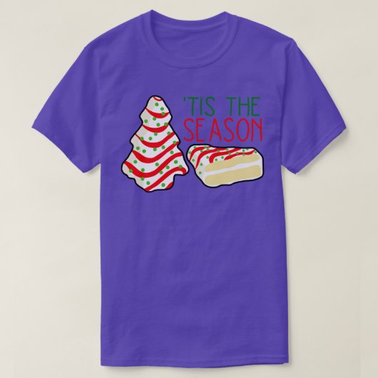 Kerstboom Kleine Debbie Cake T-shirt (Design voorkant)