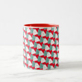 Kerstboom Koekjesmonster Dough Homemade Mix Red Tweekleurige Koffiemok (Center)