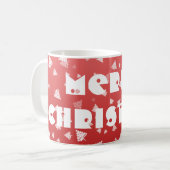 kerstboom koffiemok (Voorkant links)