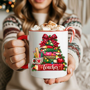 Kerstboom Koffiemok voor Leraren Mok