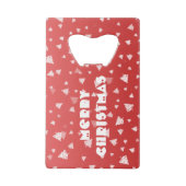 kerstboom kredietkaart flessenopener (Voorkant)