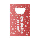 kerstboom kredietkaart flessenopener (Achterkant)