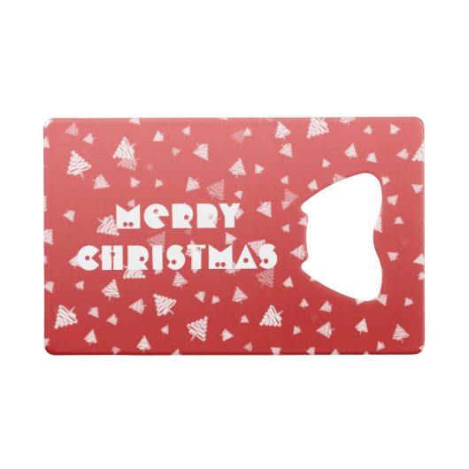 kerstboom kredietkaart flessenopener (Voorkant (Horizontaal))