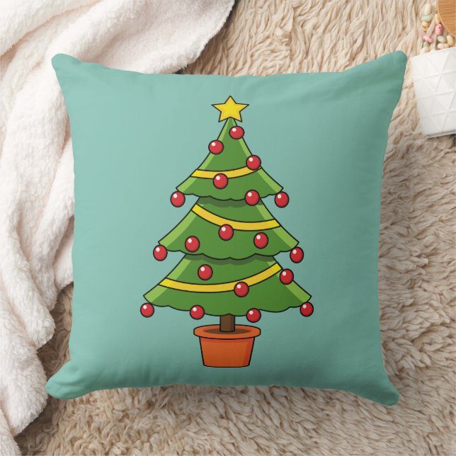 kerstboom kussen (Deken)