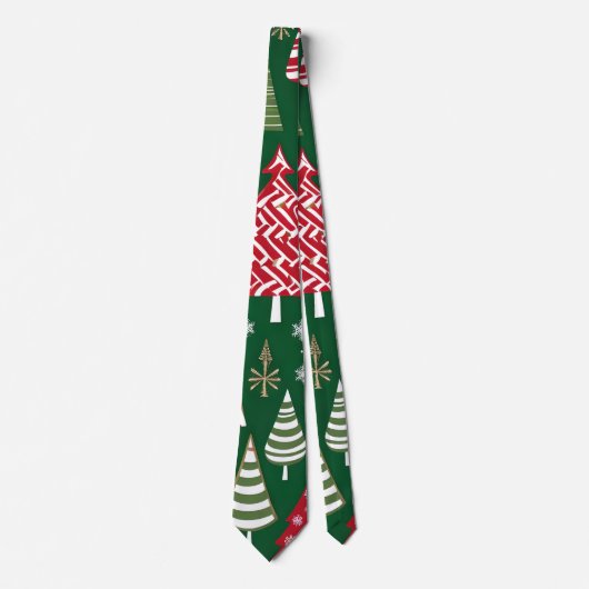 kerstboom land strop stropdas (Voorkant)