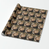 Kerstboom latte cadeaupapier (Uitgerold)