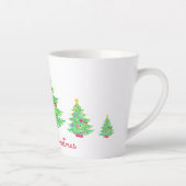 Kerstboom latte Mok (Rechts)