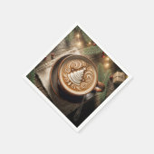 Kerstboom latte servet (Hoek)