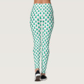 Kerstboom Leggings afwisselend boompatroon (Achterkant)