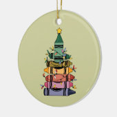 Kerstboom Leraar Life Gift Onderwijs Keramisch Ornament (Links)