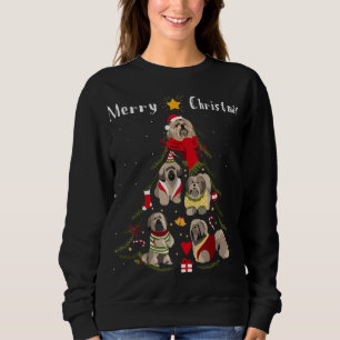 Kerstboom Lhasa ook liefhebber Xmas hond eigenaar Trui