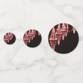 Kerstboom lichte reflecties op het water van het m confetti (Achterkanten)