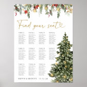 Kerstboom Lights Trouwstoel Chart Poster (Voorkant)