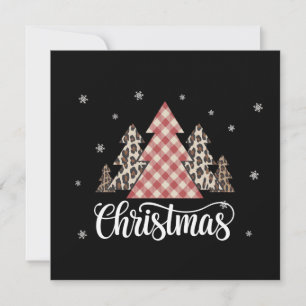 Kerstboom Luipaard Grappig Kerst Feest  Feestdagenkaart