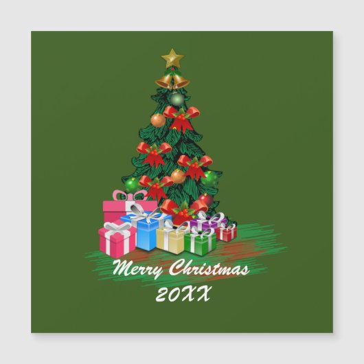 Kerstboom Magnetische Kaart (Voorkant)