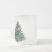 kerstboom matglas koffiemok (Voorkant links)
