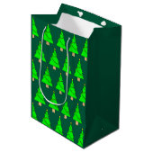 Kerstboom Medium Cadeauzakje (Voorkant Gekanteld)