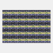 Kerstboom - Meisjes die lopen Inpakpapier Vel (Voorkant 2)