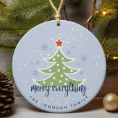Kerstboom Merry Alles gepersonaliseerd Keramisch Ornament