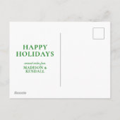 Kerstboom Merry & Bright Feestdagenkaart (Achterkant)