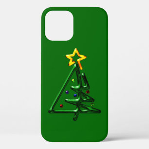 Kerstboom met buulkermis iPhone 12 hoesje