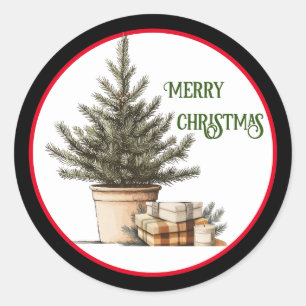 Kerstboom met cadeautjes Sticker