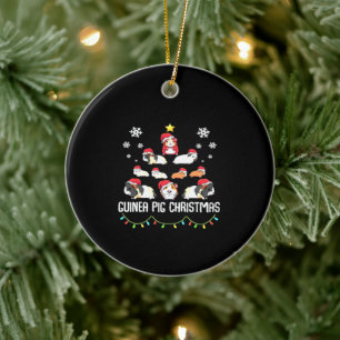kerstboom met cavia's   Funny Guinea Pig Lover Keramisch Ornament