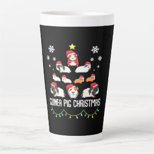 kerstboom met cavia's Funny Guinea Pig Lover Latte Mok
