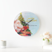 kerstboom met de kerstmankreet grote klok (Huis)