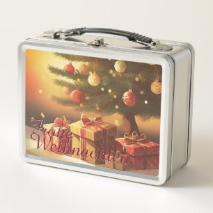 Kerstboom met gouden cadeaus