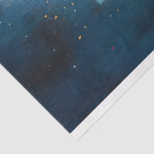 Kerstboom met Gouden Ster Schilderij Decoupage Tissuepapier (Detail)