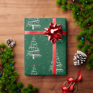 Kerstboom met honkbal en rode sokken cadeaupapier