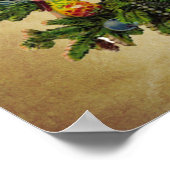 kerstboom met jaartal poster (Hoek)