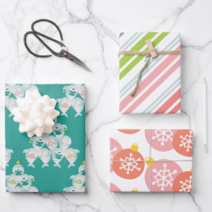 Kerstboom met juk inpakpapier vel